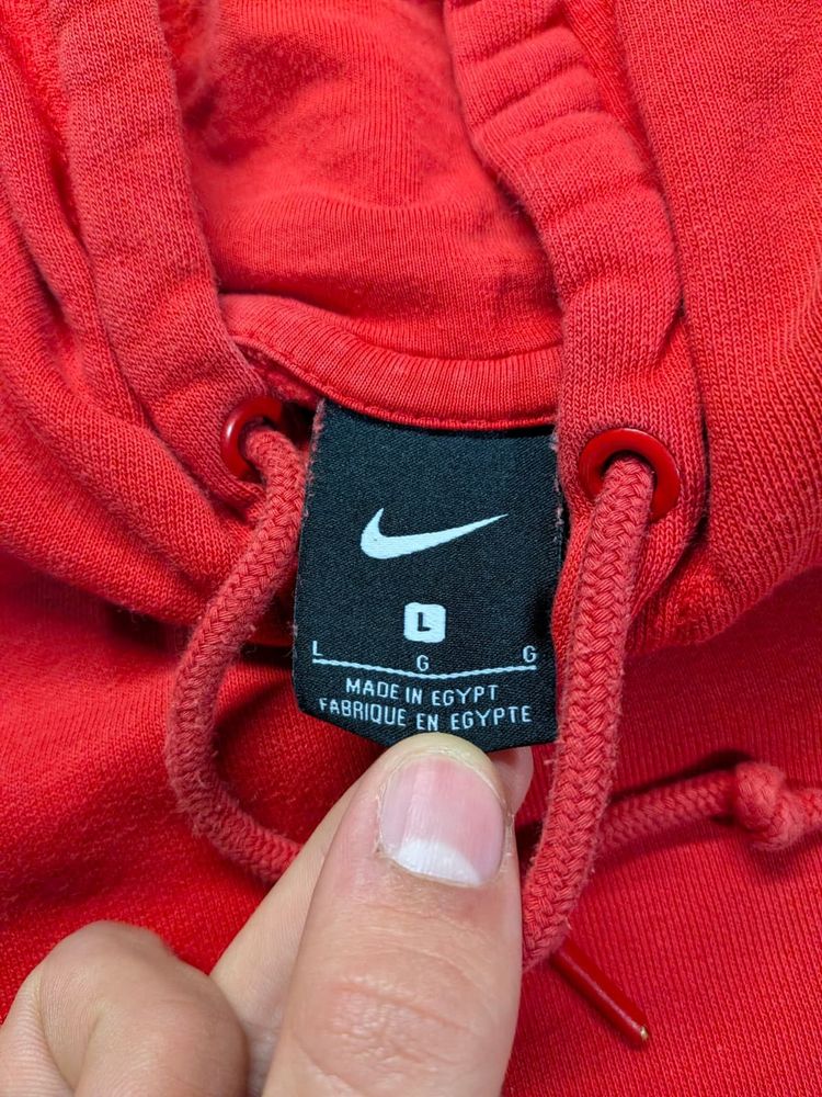 Nike Red Hoodie Streetwear Sweatshirt imagen 4